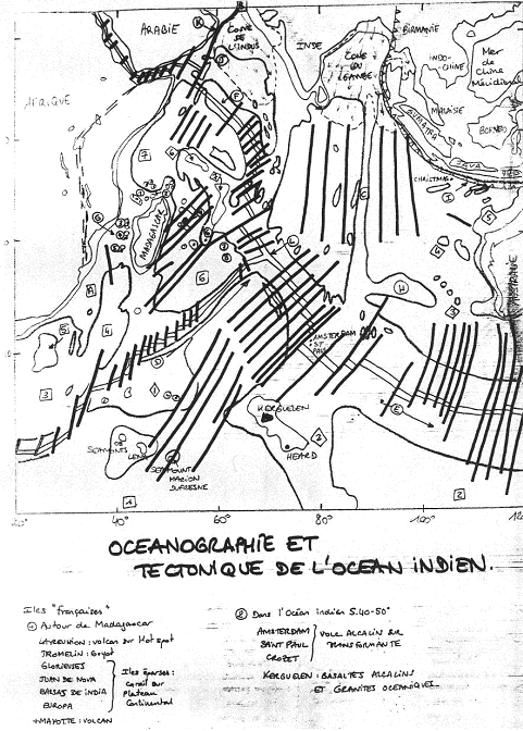 Océanographie et tectonique de l'océan Indien