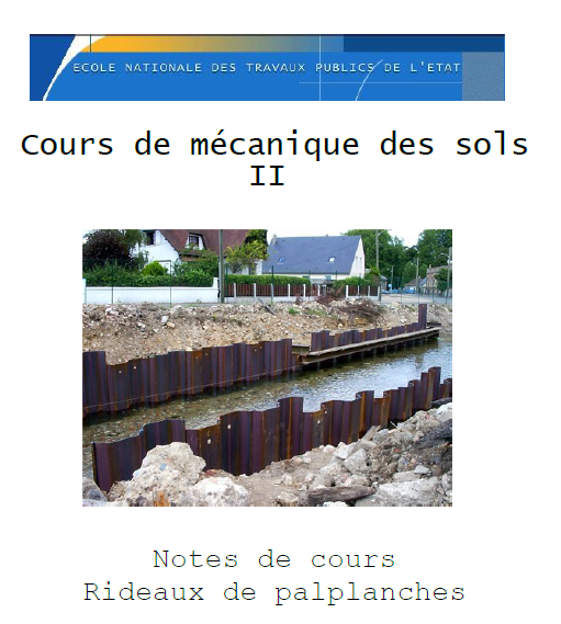 Cours de mécanique des sols