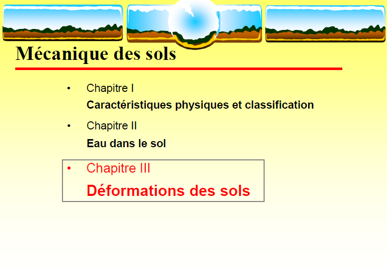 Déformations des sols
