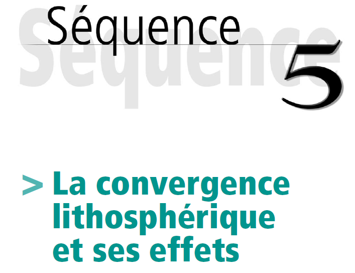 La convergence lithosphérique et ses effets