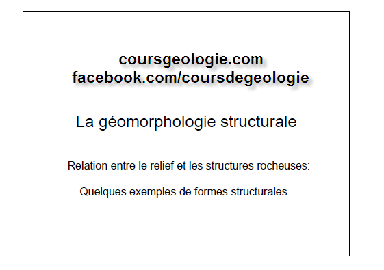 La géomorphologie structurale