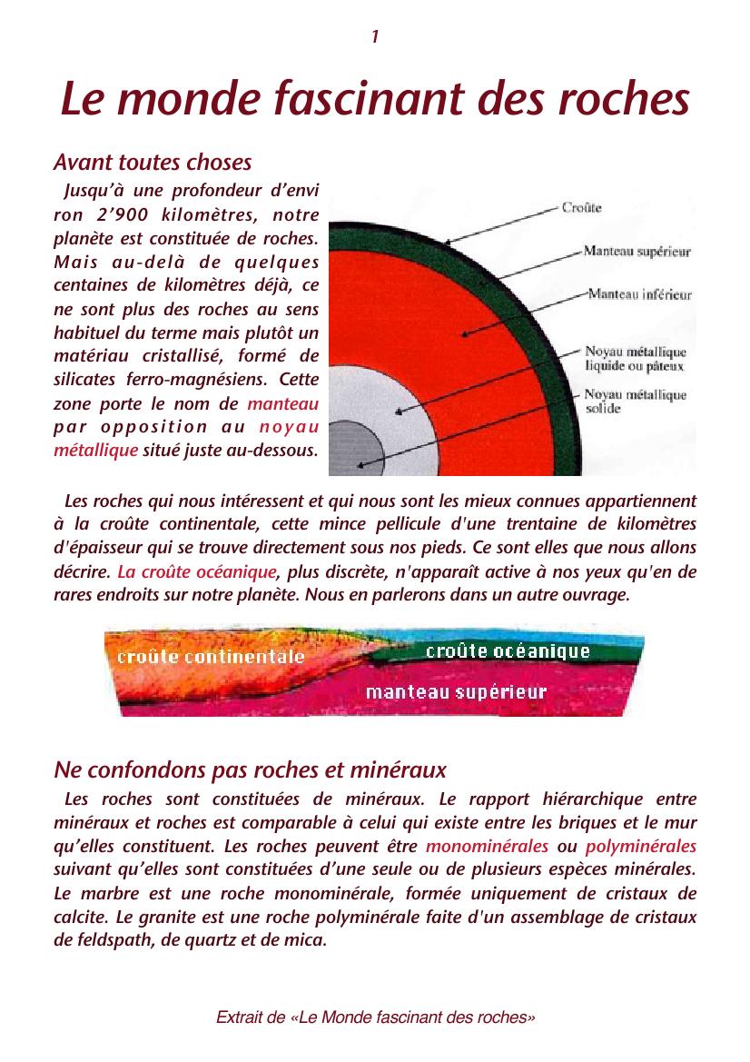 Le monde fascinant des roches