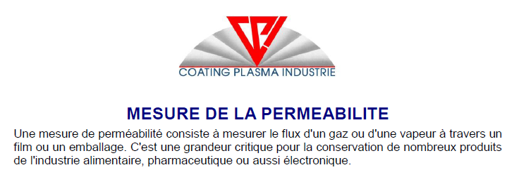 Mesure de la perméabilité