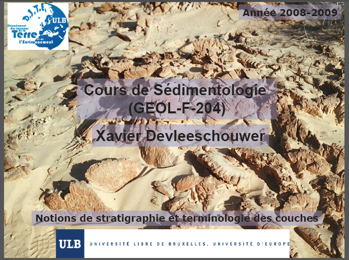 Stratigraphie et terminologie des couches
