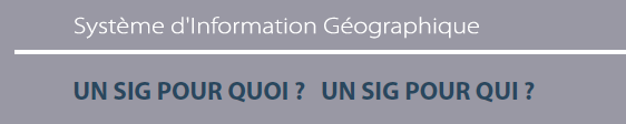 Système d'information géographique SIG