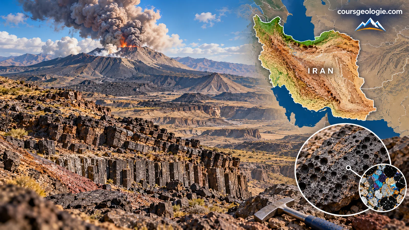 Iran : découverte des traces d'un système volcanique vieux de 100 millions d'années