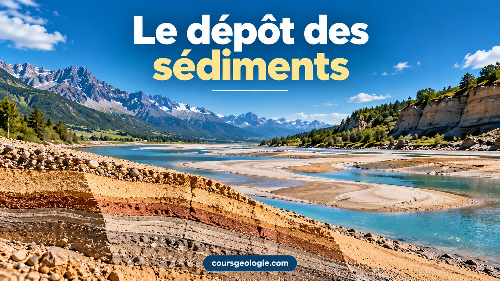 Le dépôt des sédiments