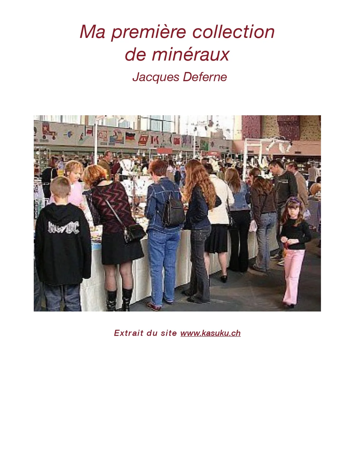 Ma première collection de minéraux