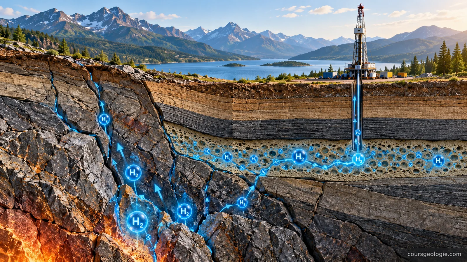 Hydrogène naturel : comment les roches peuvent-elles produire une nouvelle ressource énergétique ?