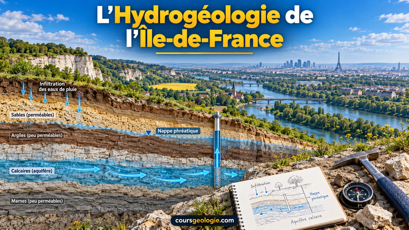 L’hydrogéologie de l’Île-de-France