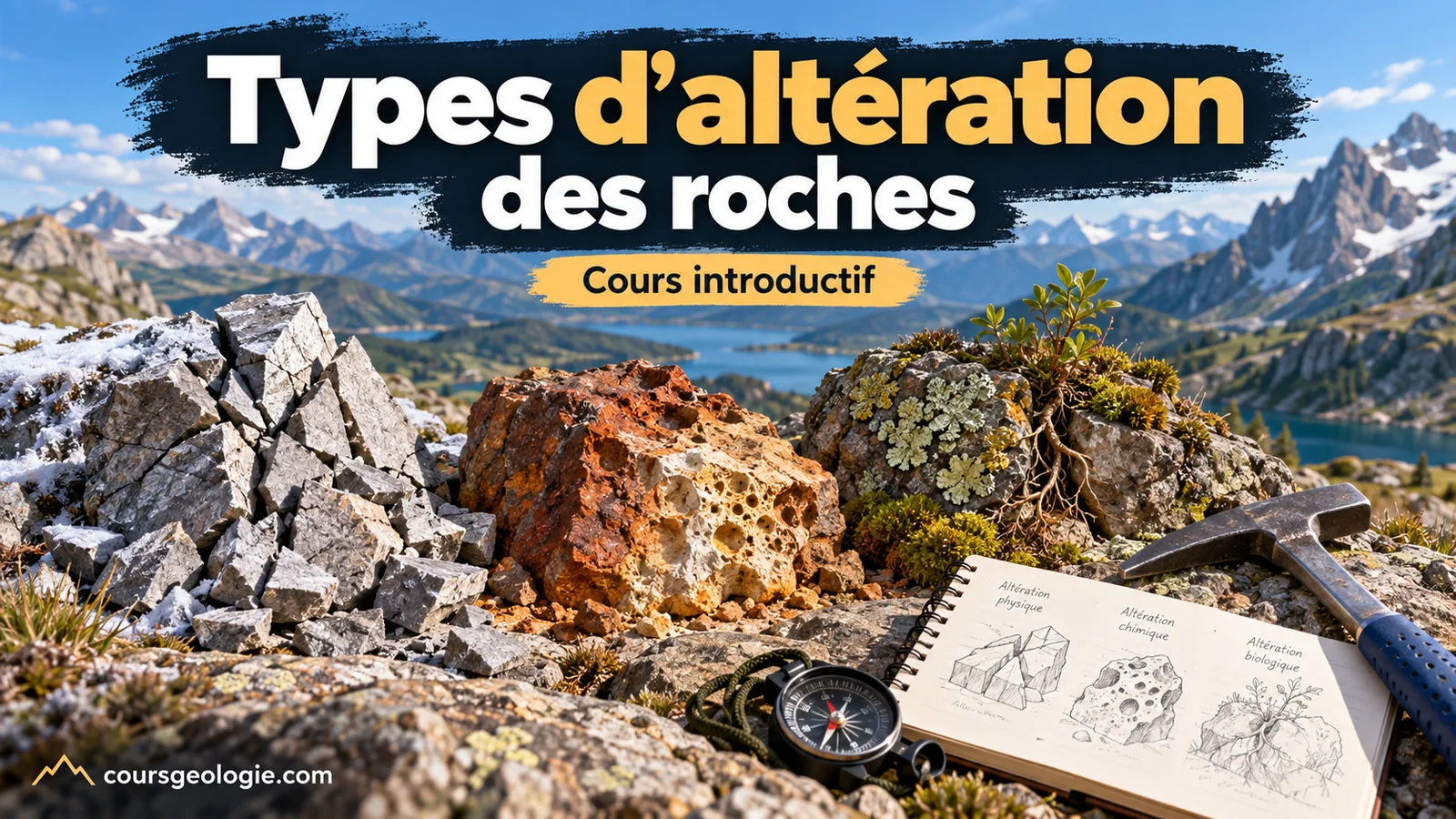 Types d'altération des roches